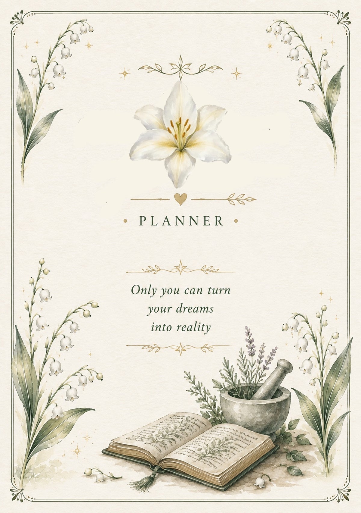 Botanical Themed Printable Planner