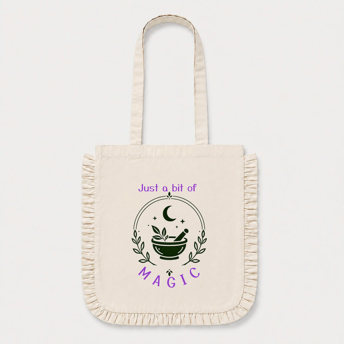 Ruffle Edge Tote Bag
