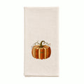 Book Pumpkin Organic Cotton Tea Towel Flour Sack, (Embroidery)